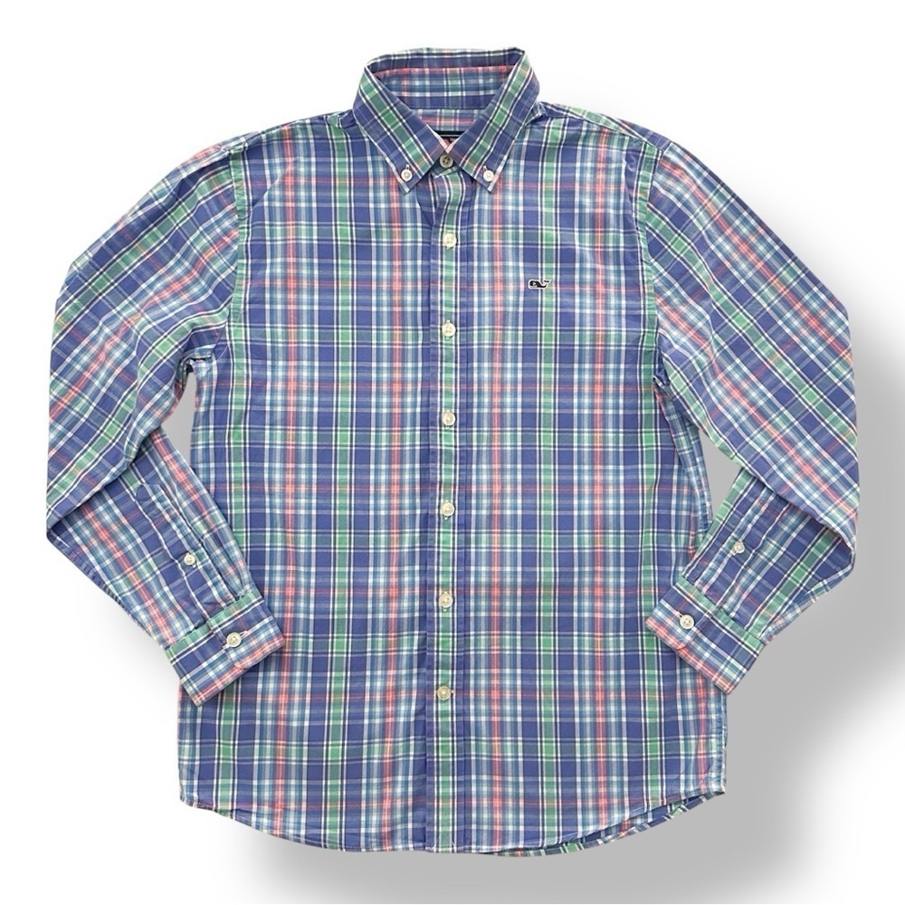 Vineyard Vines | Plaid Whale Shirt Button Down (M) 🐳